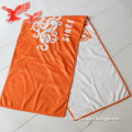 Hot Sale Embossed Logo 100% microfiber Golf Towel With Clip